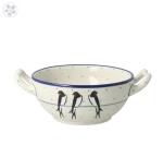 Bowl fondue C61 dekU4831 Bolesławiec Pottery