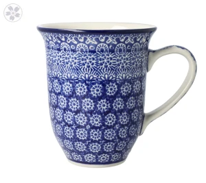 Kubek Latte V 0,45 L Ceramika Artystyczna Bolesławiec K826 dek884X