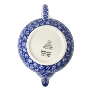 Czajnik Ceramika Artystyczna Bolesławiec do herbaty Sitko V 0,9 L E22 dek884X