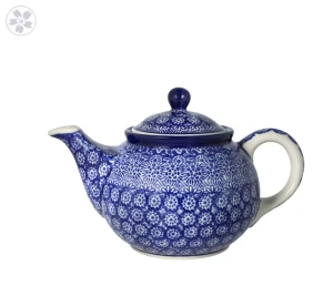 Tea pot V 0,9L E22dek884X Bolesławiec Pottery