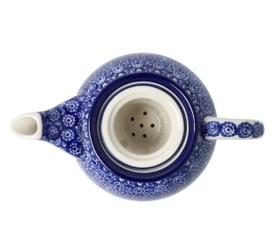 Czajnik Ceramika Artystyczna Bolesławiec do herbaty Sitko V 0,9 L E22 dek884X