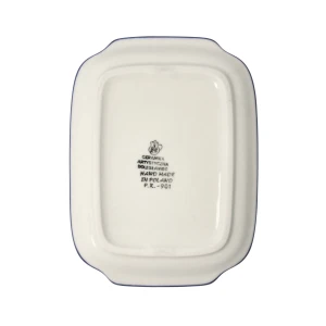 Maselnica Ceramika Artystyczna Bolesławiec kostka masła M295 dek884X