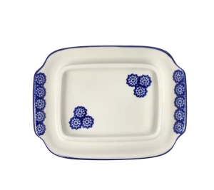 Maselnica Ceramika Artystyczna Bolesławiec kostka masła M295 dek884X