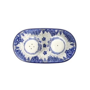 Solniczka i pieprzniczka Ceramika Artystyczna Bolesławiec komplet S131 dek1975X