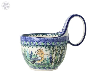 Scoop V 0,4L h 13cm C845 U5076 Bolesławiec Pottery