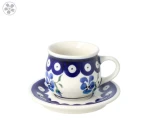 Filiżanka i spodek do podwójnego espresso V 0,07 L Bolesławiec GU1121DEK890