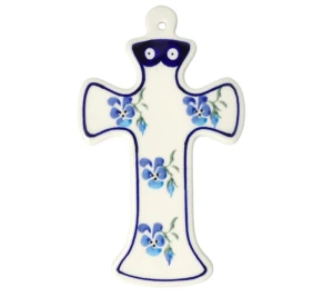 Cross 19,5x11,8 cm GD1089DEK890 Bolesławiec Pottery