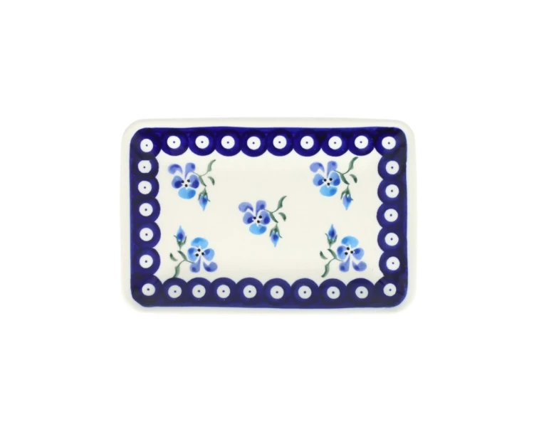 Talerz- Tacka do sushi 12,2x18,3 cm GU2021DEK890 Ceramika Bolesławiec