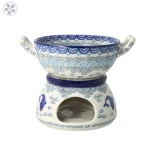 Komplet do fondue C62 Ceramika Artystyczna Bolesławiec dek2372X