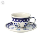 Filiżanka i spodek Ceramika Bolesławiec V 0,22 L GU775 DEK890