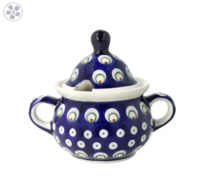 Sugar bowl V 0,35 L GU944DEK487 Bolesławiec Pottery