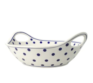 Bowl 24,5x22,3 cm GU1813DEK37 Bolesławiec Pottery