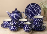 Coffe/tea set dek70AX Bolesławiec Pottery