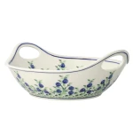 Bowl 24,5 x 22,3 cm GU1813DEK1208 Bolesławiec Pottery