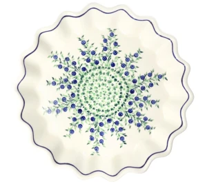 Sun plate for baking ø 32,4 cm GU1332DEK1208 Bolesławiec Pottery