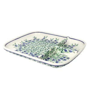 Półmisek trójdzielny 21x25 cm GU1852DEK1208 Ceramika Bolesławiec