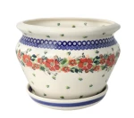 Flower pot Nasturcja Galia Bolesławiec Pottery