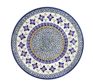 Plate ø 24,0 cm GU1001DEKDU60 Bolesławiec Pottery