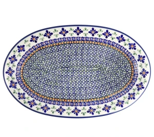 Półmisek dł. 35,4 cm Bolesławiec GU1265DEKDU60
