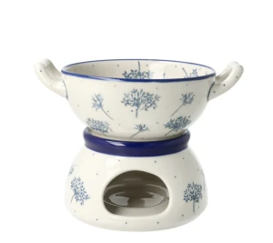 Komplet do fondue C62 Ceramika Artystyczna Bolesławiec dek2812X