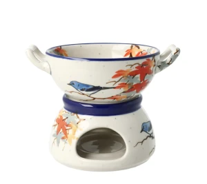 Komplet do fondue C62 Ceramika Artystyczna Bolesławiec dekU5074