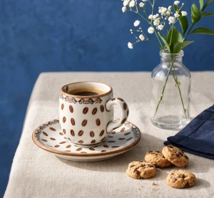 Filiżanka i spodek espresso V 0,1 L Kawa Galia