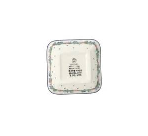 Miska 8,2x8,2cm 656dek1535X Ceramika Artystyczna Bolesławiec