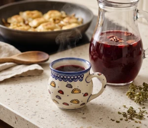 Kubek beczułka V 0,33 L Pierogi Ceramika Bolesławiec Galia