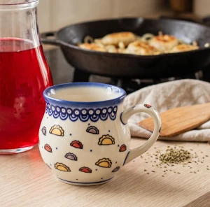 Kubek beczułka V 0,33 L Pierogi Ceramika Bolesławiec Galia