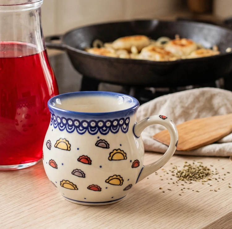 Kubek beczułka V 0,33 L Pierogi Ceramika Bolesławiec Galia