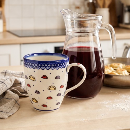 Kubek duży K12 V 0,6 L Pierogi Ceramika Bolesławiec Galia