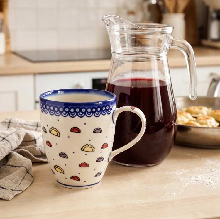 Kubek duży K12 V 0,6 L Pierogi Ceramika Bolesławiec Galia