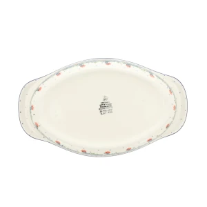 Półmisek 32,5x18,5cm 719dek1535X Ceramika Artystyczna Bolesławiec