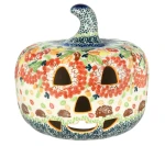 Lampion dynia wys. 21 cm Halloween Jeż Galia Bolesławiec