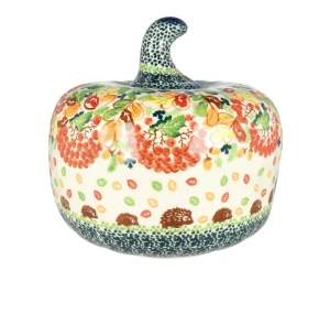 Lampion dynia wys. 21 cm Halloween Jeż Galia Bolesławiec