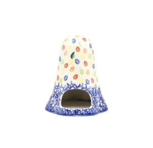 Duszek lampion wys. 13,5 cm Liście Ceramika Bolesławiec Galia