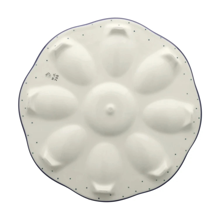 Talerz na jajka Ceramika Artystyczna Bolesławiec Ø 24 cm A24 dek2839X