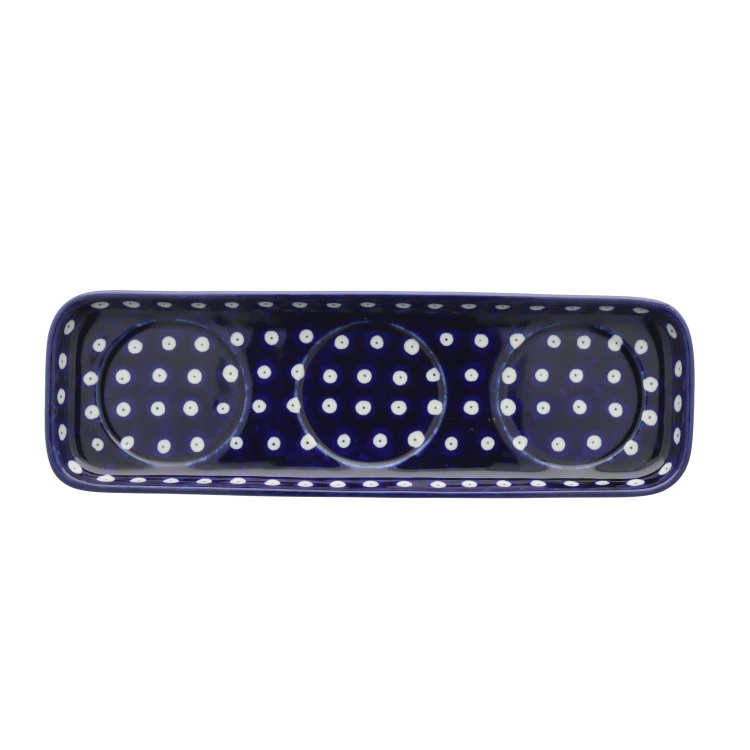 Komplet doniczek wys. 10,5cm 290dek70AX Ceramika Artystyczna Bolesławiec