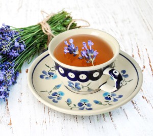 Filiżanka i spodek Ø 10,2/14,2 cm V 0,11 L Bolesławiec GU716DEK890