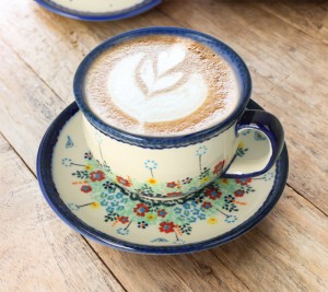 Filiżanka i spodek V 0,2 L Łąka Galia