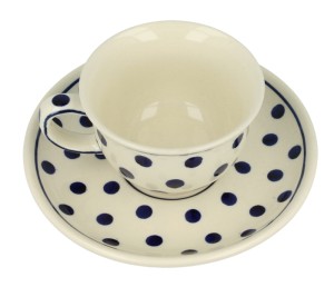 Filiżanka i spodek Ø 10,2/14,2 cm V 0,11 L Bolesławiec GU716DEK37