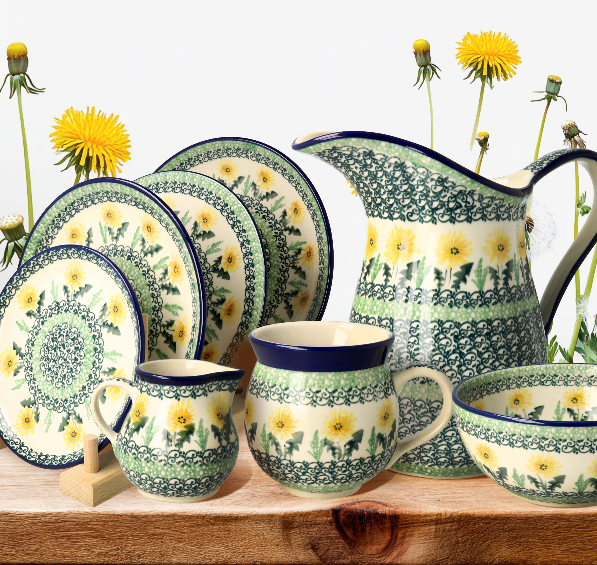 Ceramiczne naczynia, ręcznie malowane, ceramika artystyczna bolesławiec dekoracja 2638X