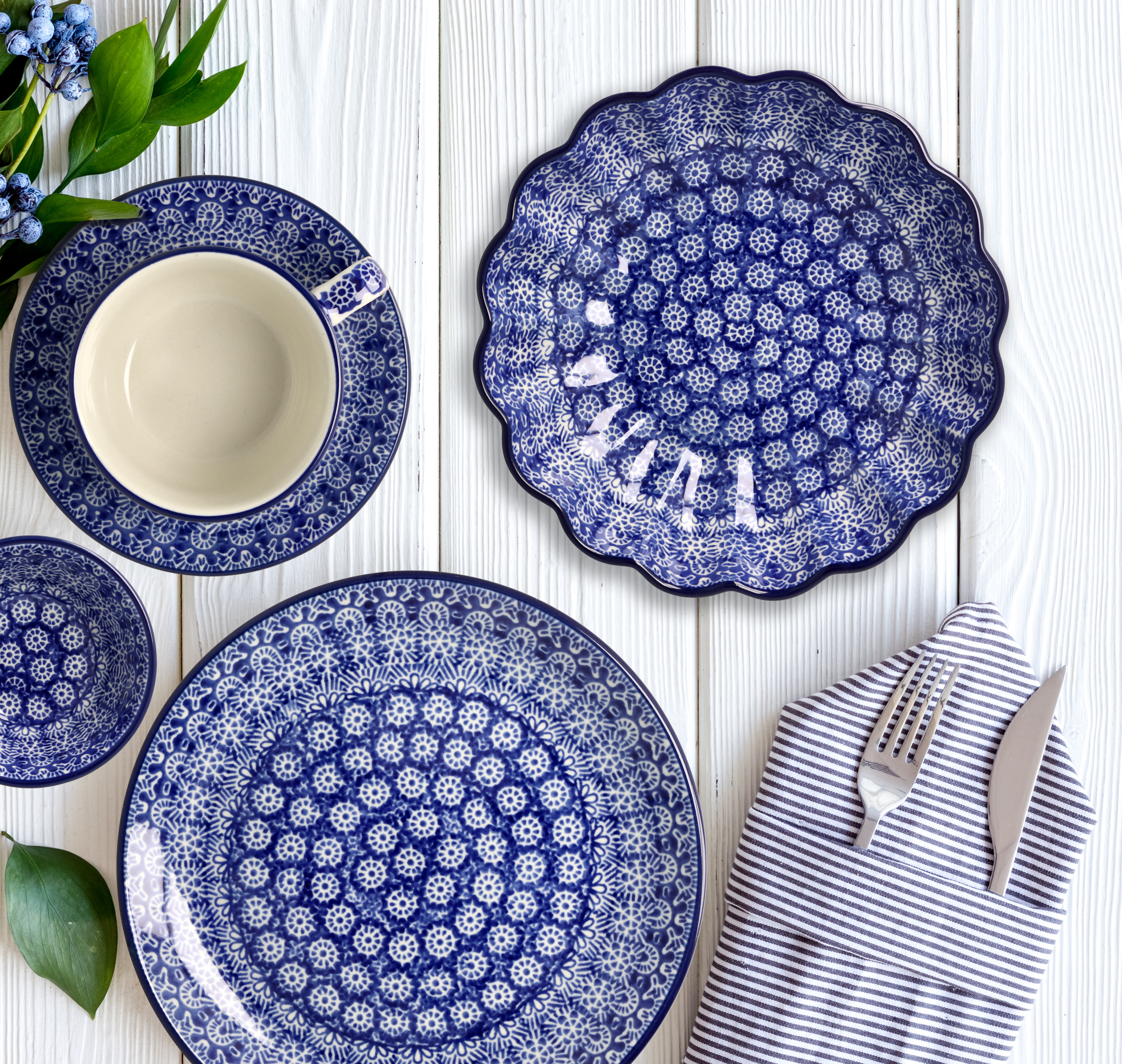 Ceramiczne naczynia, ręcznie malowane, ceramika artystyczna bolesławiec dekoracja 884X