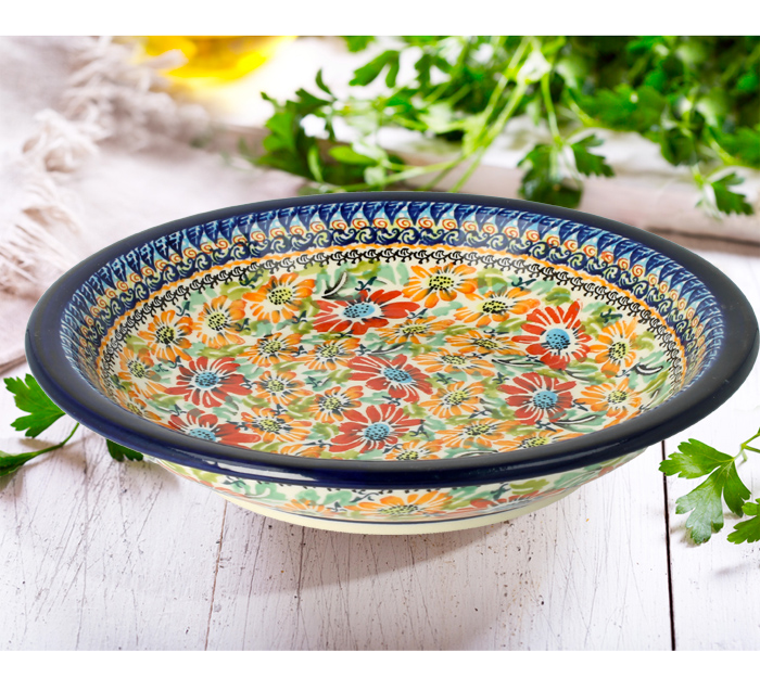 Talerz głęboki ø 22,2 cm V 0,5 L Bolesławiec GU1002DEK312Art