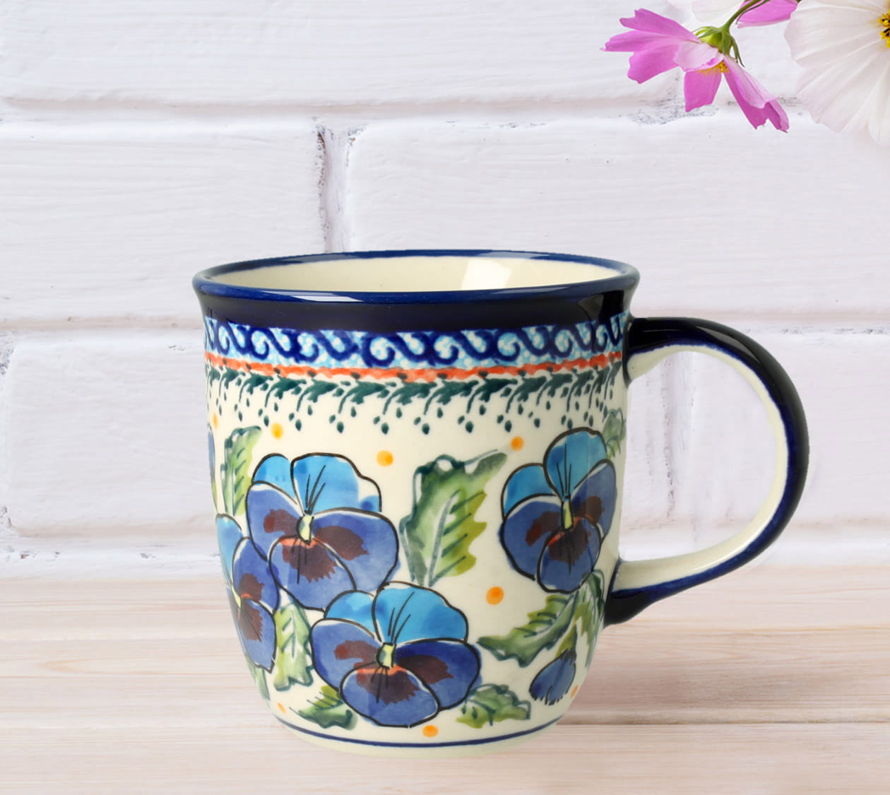 Kubek klasyczny V 0,35 L Bolesławiec gu1105dek277Art