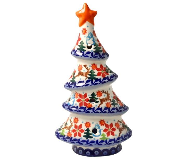 Lampion choinka wys. 19,5 cm Renifer Galia