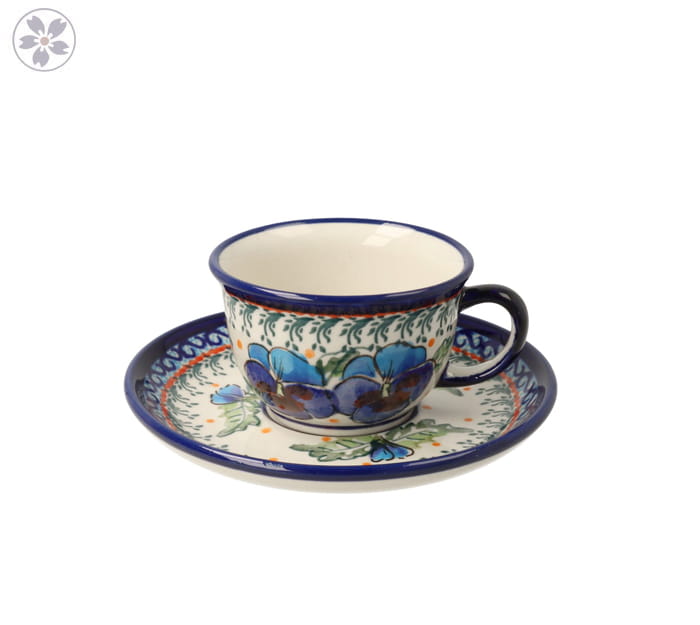 Filiżanka i spodek Ø 10,2/14,2 cm V 0,11 L Bolesławiec GU716DEK277Art