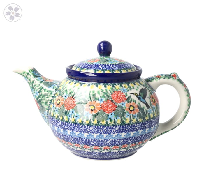 Czajnik Ceramika Artystyczna Bolesławiec do kawy V 1,2 L C060dekU3357