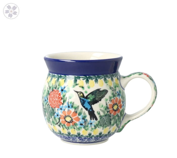 Kubek Ceramika Artystyczna Bolesławiec czeski mały V 0,2 L K005 dekU3357