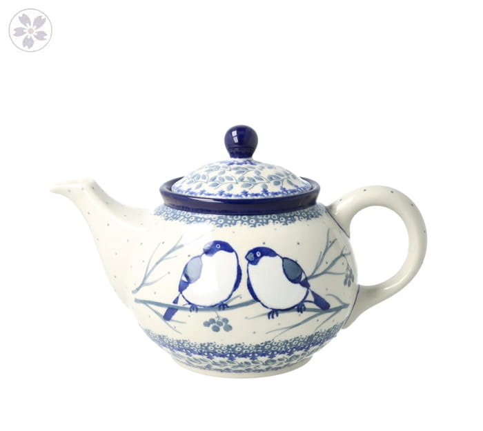 Czajnik Ceramika Artystyczna Bolesławiec do herbaty Sitko V 0,9 L E22 dekU4830